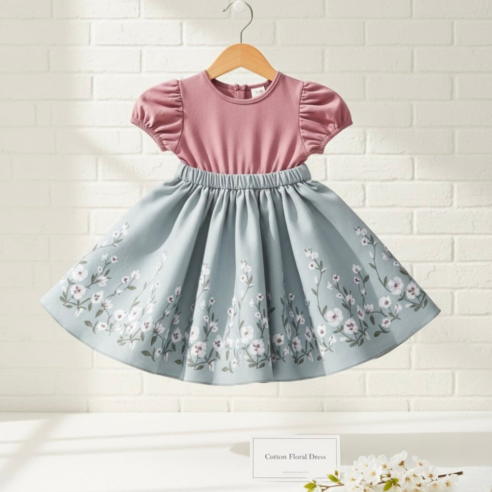 Organic Cotton Dress for Kids |  Breathable Summer Dress for Girls