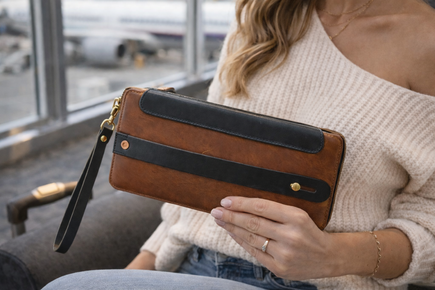 Lizzy Wristlet with Passport Holder