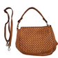 Eden Woven Leather Front Flap Cross-body