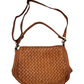 Eden Woven Leather Front Flap Cross-body